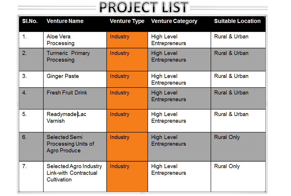 Project Desciption Table 1